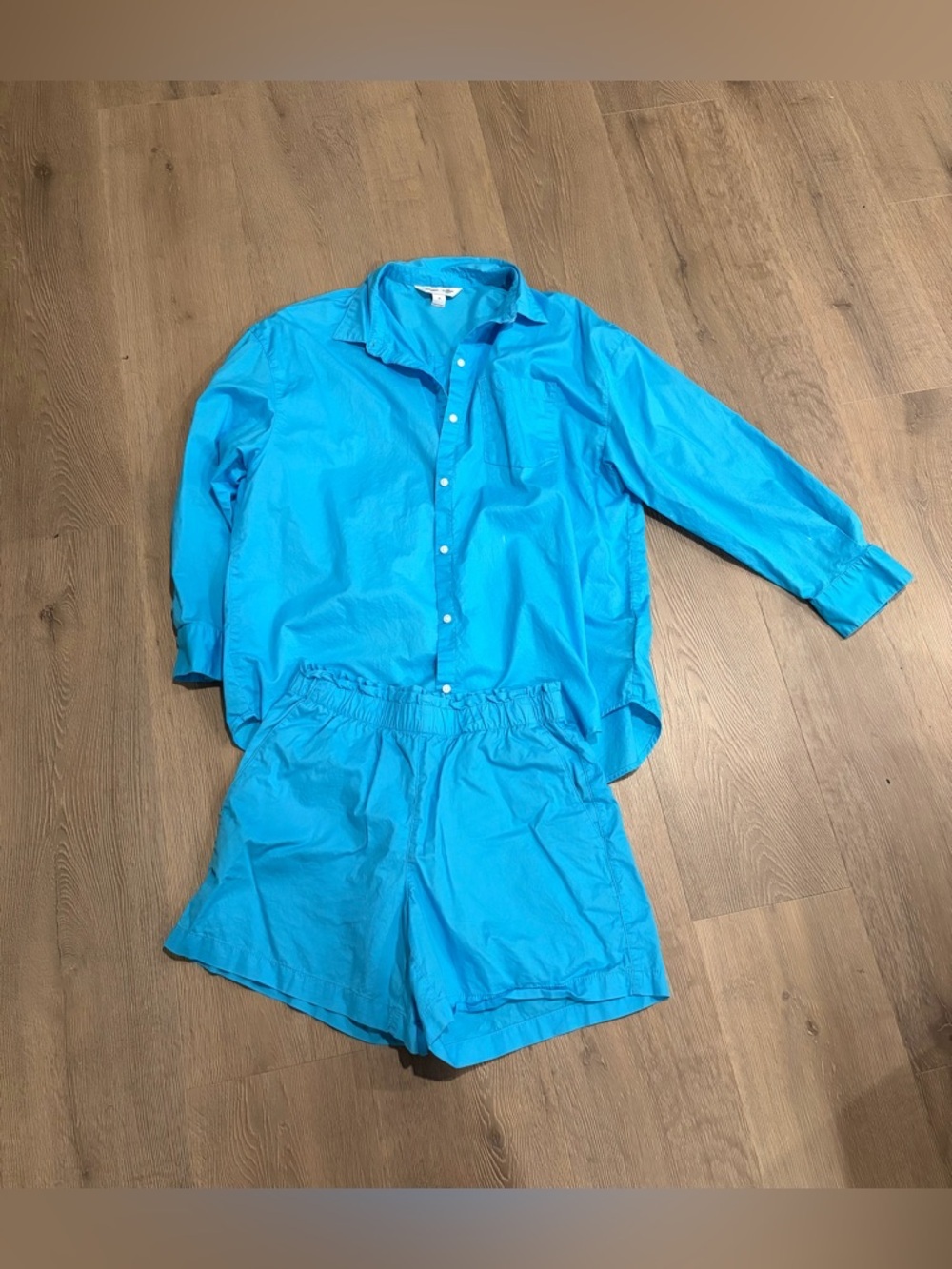 Old Navy Bright Turquoise Button-Up Shirt